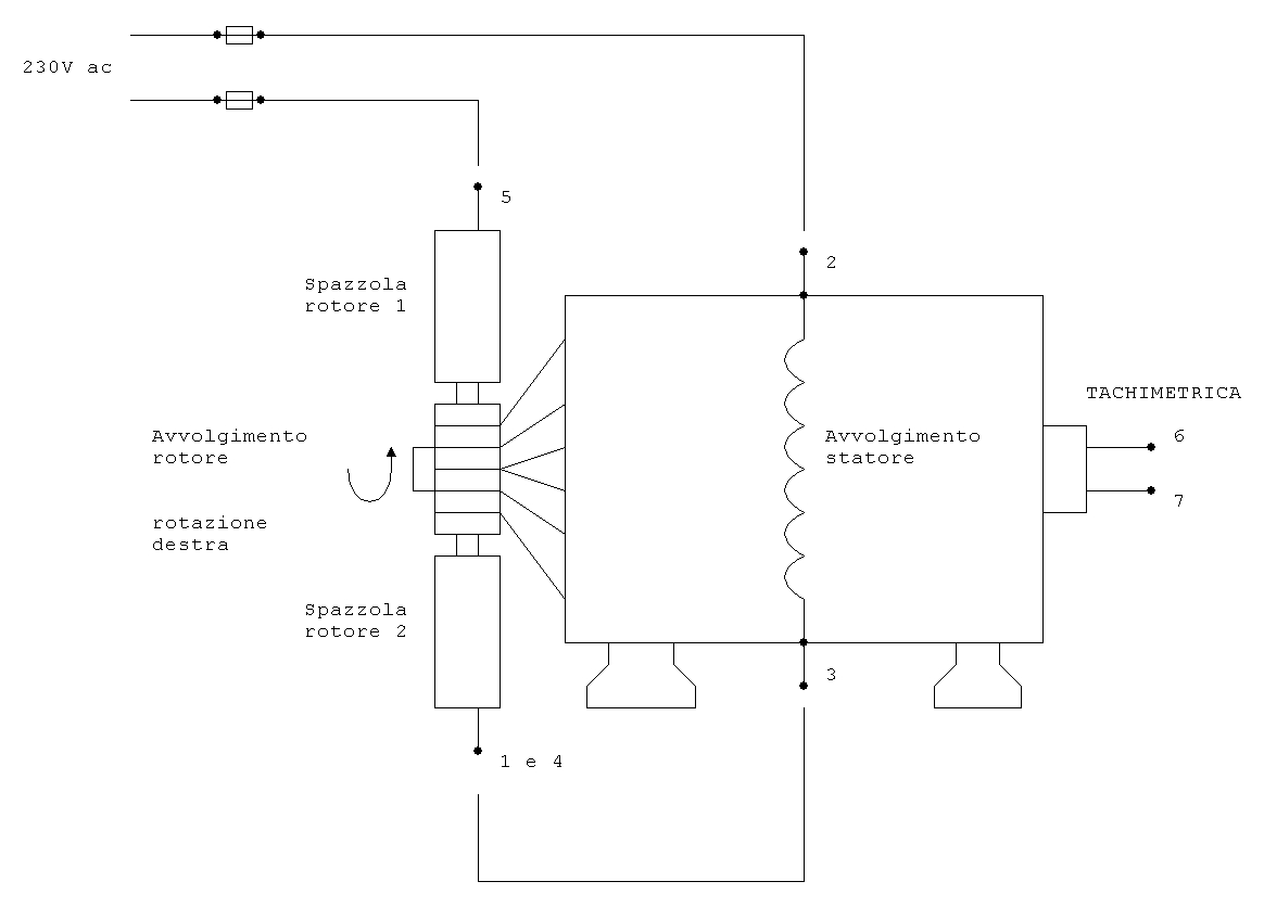 Schema Elettrico Morsettiera Motore Lavatrice 5 Fili